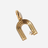 C Groovy Diamond Initial Charm