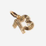 Groovy Diamond Number 13 Hinged Charm