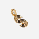 Groovy Diamond Initial Charm