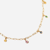 Multi-Shape Bezel Necklace