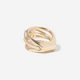 White Diamond Acute Enclose Ring