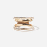 White Diamond Acute Enclose Ring
