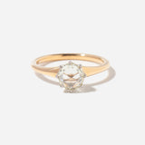 0.91 ct Rose-cut Round Diamond Violaine Ring