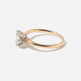 0.91 ct Rose-cut Round Diamond Violaine Ring