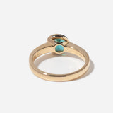 1.15 ct Seafoam Round Tourmaline Luminous Ring