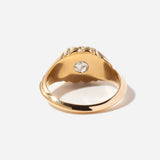 1.21 ct Asscher Marguerite Belcher Ring