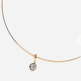 Lab-Grown Round Diamond Collet Charm