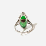 Jade & Diamond Cocktail Ring, c1910