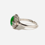 Jade Halo Ring, c1970