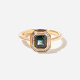 Dawn Parti Sapphire & Diamond Halo Engagement Ring