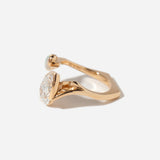 2.59 ct Lab-Grown Pear Diamond & Opal Intuitive Ring