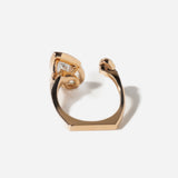 2.59 ct Lab-Grown Pear Diamond & Opal Intuitive Ring