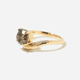 2.14 ct Green Diamond Pave Piscine Ring