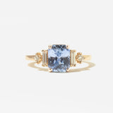 2.51 ct Radiant Blue Sapphire Josie Ring