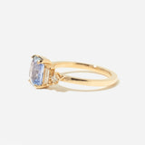 2.51 ct Radiant Blue Sapphire Josie Ring