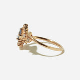 Small Round Celestial Lavender Sapphire & Diamond Ring
