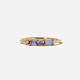 Sapphire, Diamond, Opal, Pillar Ring