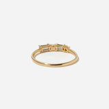 Sapphire, Diamond, Opal, Pillar Ring