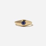 Sapphire Demi Signet Ring