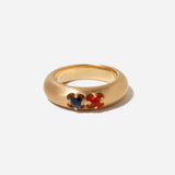 Carnelian & Sapphire Devotion II Ring