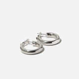 25mm Sterling Silver Omega-Back Hoops