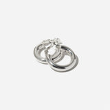 25mm Sterling Silver Omega-Back Hoops