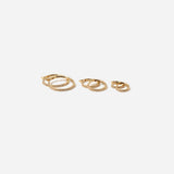 Pavé Diamond Hinge Huggie Hoops 9mm