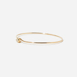 Pear Diamond Bezel Wire Cuff Bangle Bracelet