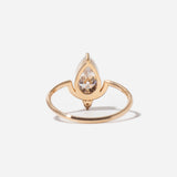 Pear Diamond Nestled Ring