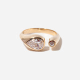 Pear Dyad Signet Ring