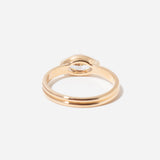 Marquise Diamond Ridge Solitaire Ring