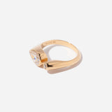 Pear Dyad Signet Ring