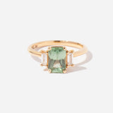 1.60 ct Mint Green Radiant Sapphire Jacey Ring