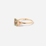 1.60 ct Mint Green Radiant Sapphire Jacey Ring
