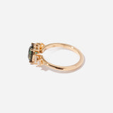 2.03 ct Green Oval Sapphire Julia Ring