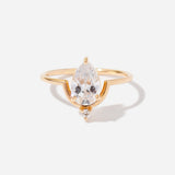 Pear Diamond Nestled Ring