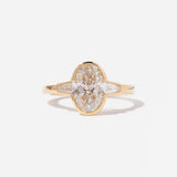 Oval-cut Ponte Three-Stone Ring