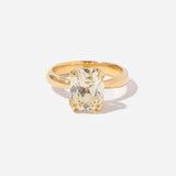 3.06 ct Old Mine Cushion Petal Solitaire
