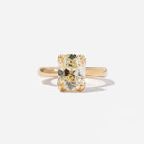 3.06 ct Old Mine Cushion Petal Solitaire
