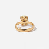3.06 ct Old Mine Cushion Petal Solitaire