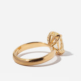 3.06 ct Old Mine Cushion Petal Solitaire