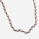 Pink Opal Small Scallop Riviere Necklace