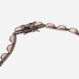 Pink Opal Small Scallop Riviere Necklace