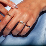 Pear Dyad Signet Ring