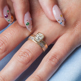 1.51 ct Old Mine Cushion Diamond Tableau Solitaire