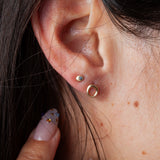 Sapphire Eclipse Earrings