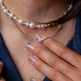 Emerald-Cut Diamond Petite Paperclip Chain Necklace