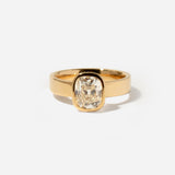 2.00 ct Antique Old Mine Bezel Temple Solitaire