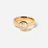 2.00 ct Antique Old Mine Bezel Temple Solitaire