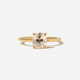 1.52 ct Antique Old Mine Cushion Diamond Coursiere Ring